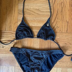 Volcom Black & White Polka Dot Bikini